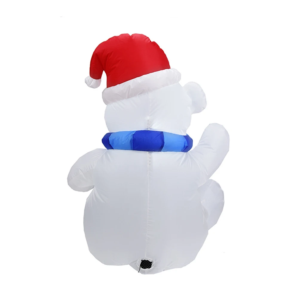 Inflatable Christmas White Bear LED Toy Mascot Doll Party Carnival Adults Blow Up Toy EU Plug for Party Activity Decoration Inflatable Christmas White Bear LED Toy Mascot Doll Party Carnival Adults Blow Up Toy EU Plug for Party Activity Decoration
