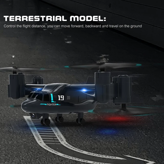 2in1 Drone with 1080P Camera High and Low Speed Switching Osprey Drone RC Quadcopter Remote Control Plane Toys for Boy Children 6
