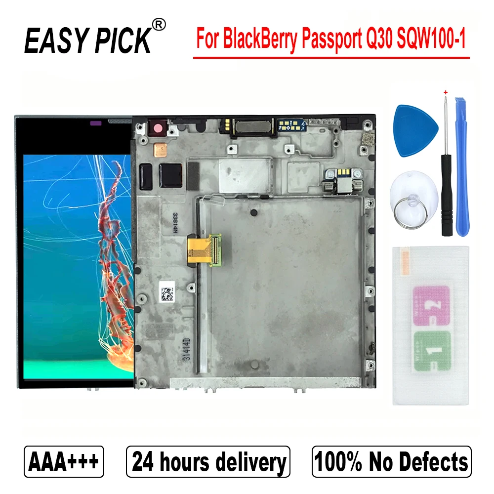 Beste Lcd Touch Screen Digitizer Vergadering Smartphone Vervanging Gratis Tools Voor Blackberry Paspoort Q30 SQW100 1