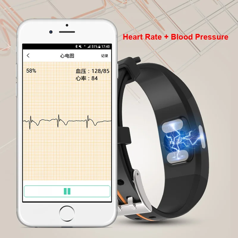  MAFAM P3 Plus smart band watch blood pressure measurement waterproof android ios wristband smartwat - 4000296961710