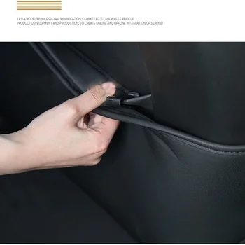 

PU Anti-kick Mat Car Interior Back Seat Protector Side Edge Protection Pad For Tesla model 3 2020 2019 2018 2017
