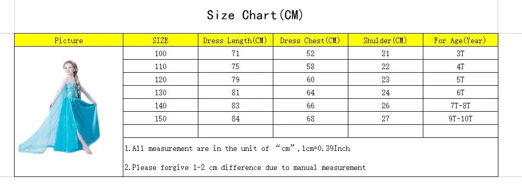 2021 New Elsa Dress Girls Summer Dress Princess Cosplay Costume Dresses For Kids Christmas Birthday Fancy Party Vestidos Menina