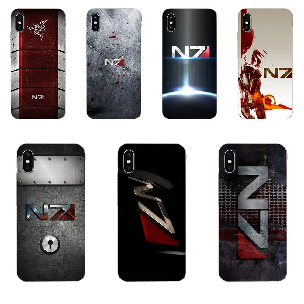 Аниме Mass Effect N7 прозрачную защитную накладку на сумка чехол для Galaxy Grand A3 A5 A7 A8 A9 A9S