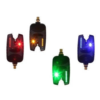 

EU Style 8 LEDs Fishing Alarm Water Resistant Adjustable Tone Volume Sensitivity Sound Alert electronic for Carp Fishing H6