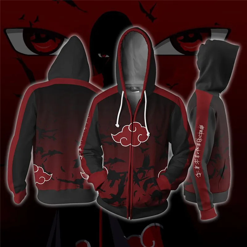 

Boruto Naruto Hoodies Jacket Men 3D Hoodie Akatsuki Coat Uchiha Itach Cosplay Costume Kakashi Hoodies Sweatshirts Drop Ship