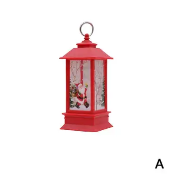 

NEWEST 1pcs Christmas Decoration Candlestick Pendant Ornaments Wind Plastic Decor Mini Christmas Lamp Christmas Table 2019 B8X1