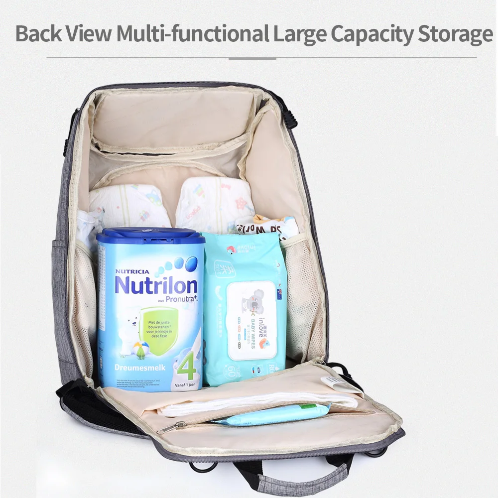 Модная сумка для подгузников для ухода за ребенком водонепроницаемые подгузники сумки большой емкости Многофункциональный рюкзак с