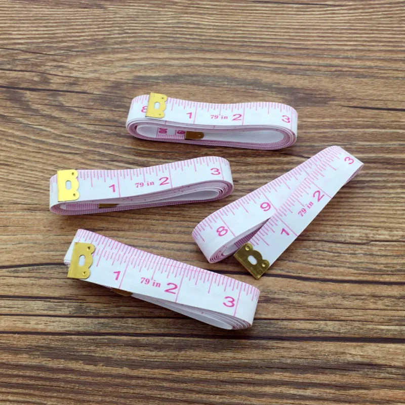 1PC Useful Body Measuring Ruler Sewing Tailor Tape Measure Soft 2.0M Sewing Ruler Meter Sewing Measuring Tape  Sewing Tools G
