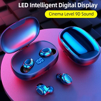 

9D Stereo Wireless Headphones TWS Noise Cancelling Bluetooth 5.0 Earphone With Microphone 2200mAh fone de ouvido for iphone 11 x