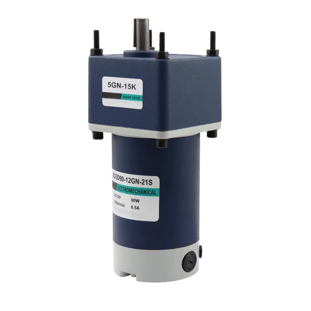 Мотор-редуктор с постоянным током 90 Вт, 12 В, 24 В, высокий крутящий момент, макс. скорость редуктора 200 кг, 10 об/мин-600 об/мин, ШИМ, регулируемый, фотомагнитный, с низким уровнем шума, «сделай сам»