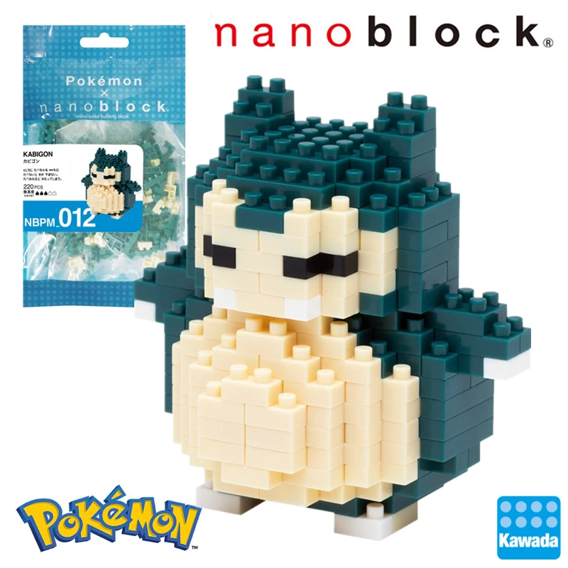 Kawada Nanoblock Покемон Пикачу аниме мультфильм 3D модель алмаз мини микро блок строительные блоки кирпичи сборки игрушки игры - Цвет: nbpm-012