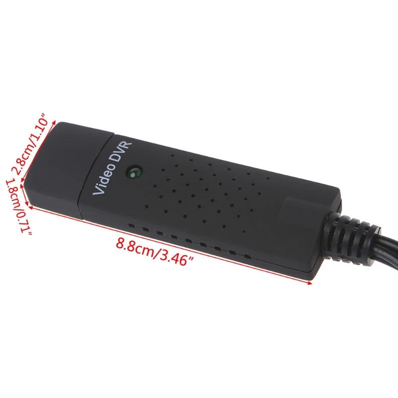 USB 2,0 Карта видеозахвата адаптер ТВ DVD VHS DVR конвертер для ПК CC ТВ камеры