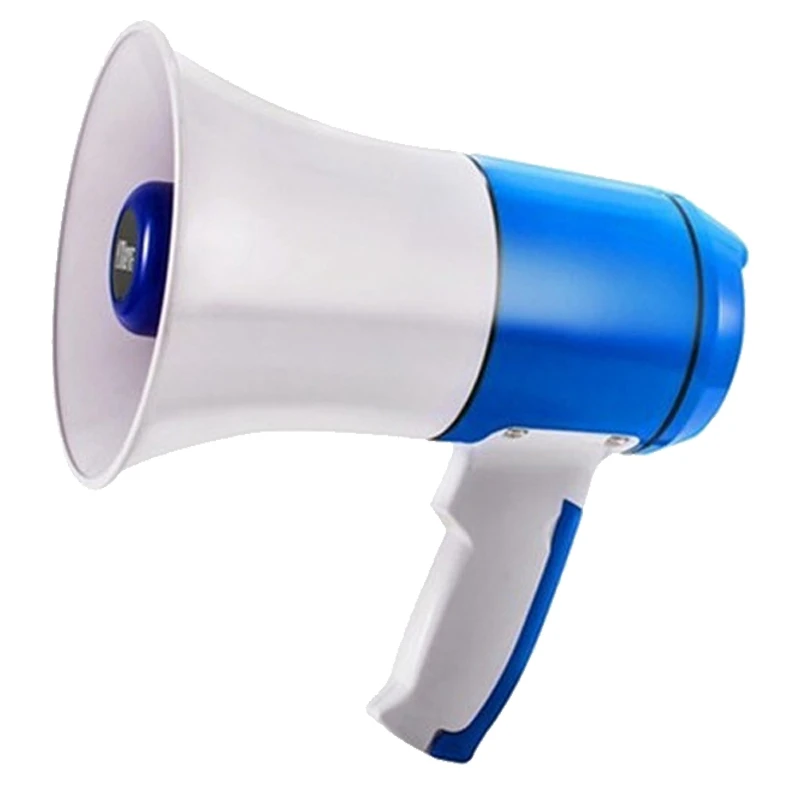 Megaphone High Power Handheld Megaphone with Music Alarm Function, High