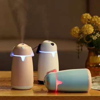 

2019 NEW Mini Cute Dog Shape Home Air Humidifier Aroma LED Humidifier Air Diffuser Purifier Office