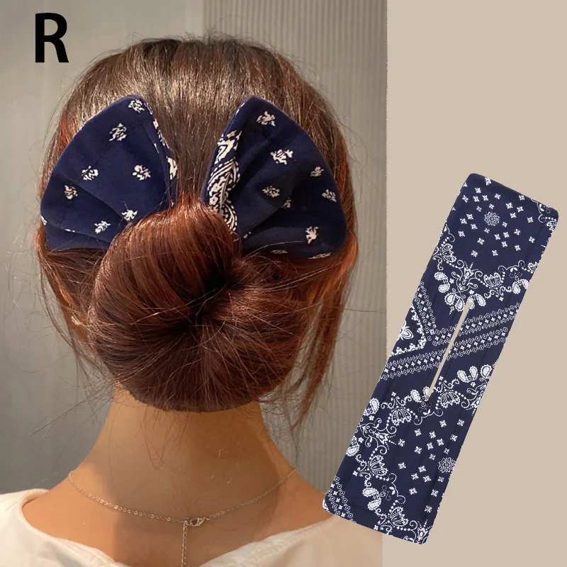 New Fashion Headband Braider Print Lazy Printing Twist Clip Bow Hair Curling Artifact Ball Women Lovely Elegant Hair Accessories hair barrettes for adults Hair Accessories