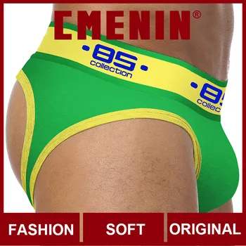 

New Arrival LOGO cotton Low waist CMENIN Gay Men Sexy Underwear Thong Men Jockstrap Sissy panties Mens Thongs And G strings