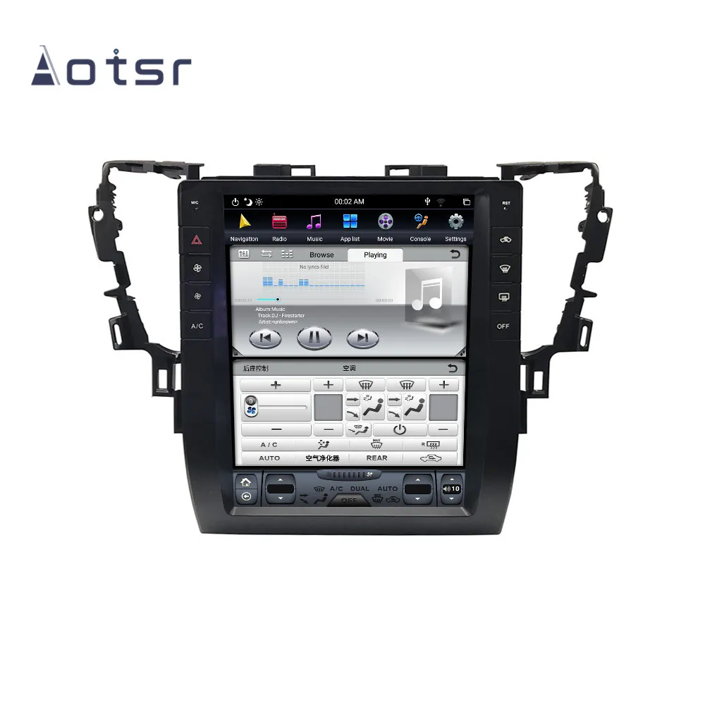 Sale Android 8.1 Vertical screen Tesla style GPS Navigation For Toyota Alphard 2015-2019 Auto Radio Stereo Multimedia Player Recorder 4