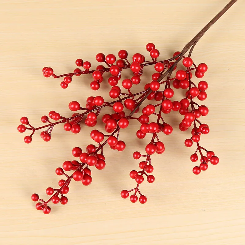 Artificial Berries Branch Plastic Fake Flowers