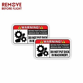 

Funny Warning In Machinery Car Sticker Reflective PVC Decal Body Interesting DIY Vinyl Car Styling Decal Sticker Bomb JDM
