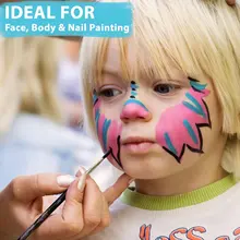 10 шт. Детские кисти для рисования синий круглый острый кончик Нейлоновая Щетка для волос Набор для рисования Акварельная ручка NC99