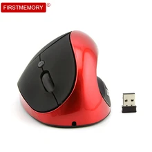 Вертикальная беспроводная мышь перезаряжаемая игровая компьютерная ПК мышь эргономичная оптическая мышь с ковриком для мыши 1600 dpi для настольного компьютера ноутбука