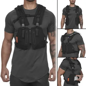 

Multi-function Vest Outdoor Sports Fitness Men Protective Tops BHD2