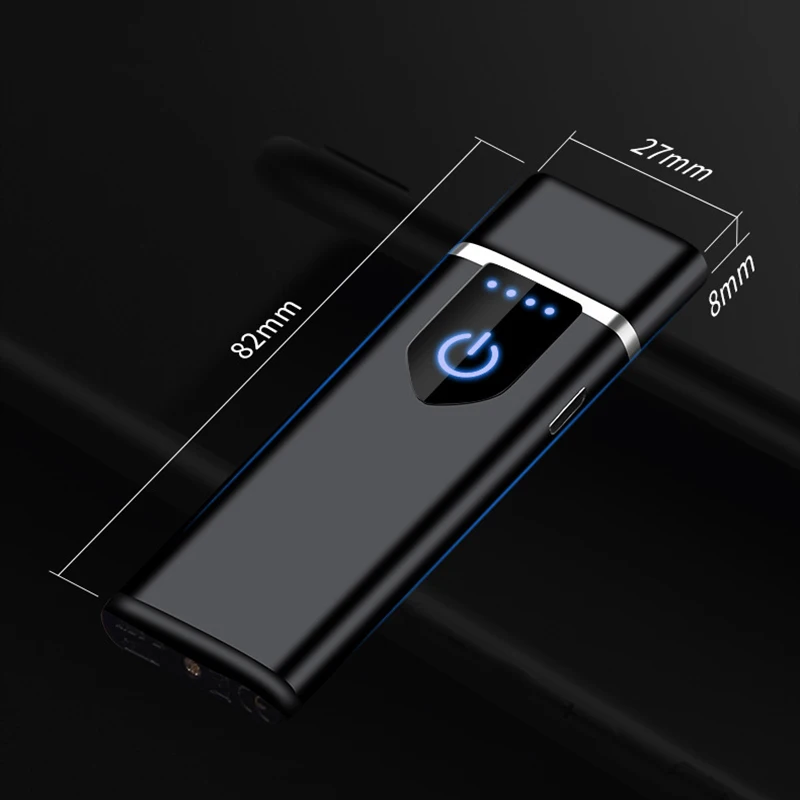Сенсорная перезаряжаемая электрическая зажигалка USB с защитой от отпечатков
