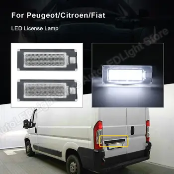 

2PCS For FIAT DUCATO Bus Kasten PEUGEOT BOXER Bus Kasten CITROEN JUMPER Bus Kasten LED License Plate Light Number Plate Lamp