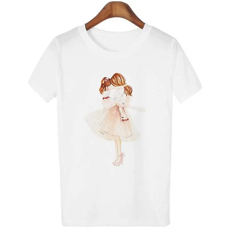 Летняя футболка для мамы Harajuku Kawaii Super Mom, Модная белая футболка Vogue, большие размеры, S-2XL, женская футболка для отдыха - Цвет: 1784white