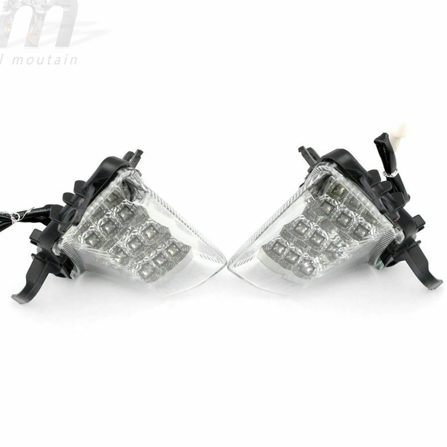 clear Передний светодиодный индикатор поворотников для KAWASAKI Z1000SX NINJA 1000/R 2011 12 13 14 15 аксессуары для мотоциклов светильник мигалка - Цвет: clear