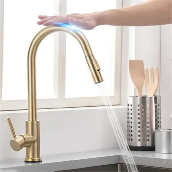

Smart Touch Kitchen Faucets Crane for Sensor Kitchen Water Tap Sink Mixer Rotate Touch Faucet Sensor Water Mixer