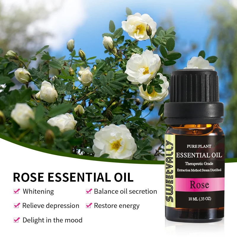 Абсолютно новое 10 мл натуральное эфирное масло эвкалипта Роза Ylang Oli Essenziali Per Aromaterapia Diffusori