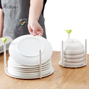 

OYOURLIFE Detachable Cartoon Three-dimensional Dish Rack Kitchen Dish Bowl Tableware Drying Drainer Kitchen Organizer Holder
