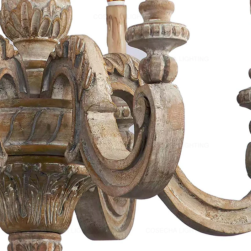 LED Chandelier Ceiling Chandelier LED Pendant Light for Roman Pillar chandeliers wooden carved hanging lights italian murano retro chandelier vintage elegant bedroom living room lights