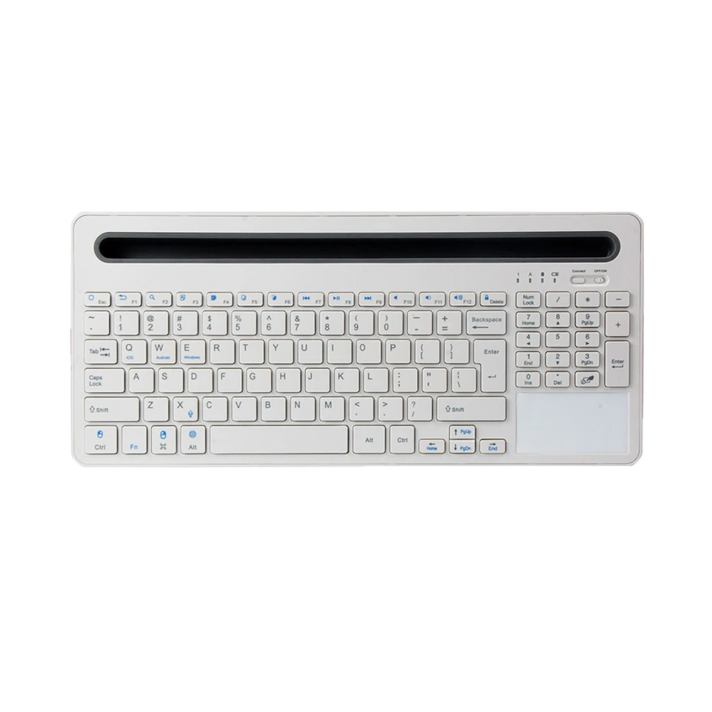 Travel Business Portable Wireless Bluetooth Keyboard with Touchpad for Apple iPhone Samsung Xiaomi Phone Laptop Tablet Keyboard