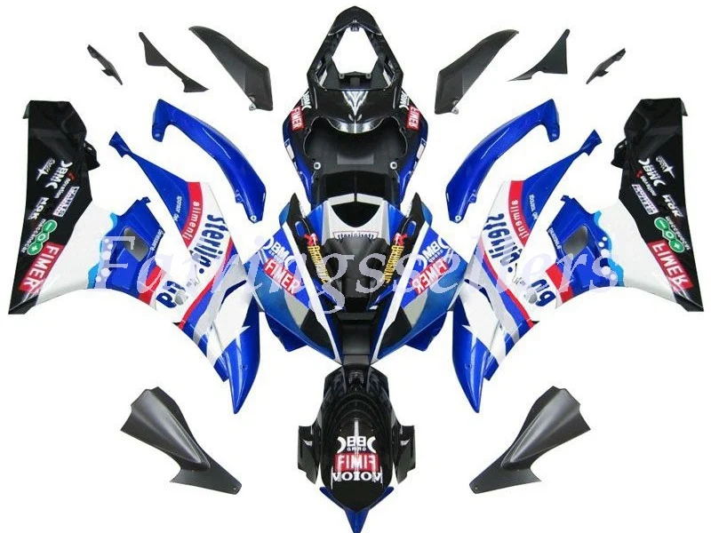 Новые ABS Пластиковые обтекатели подходят для Yamaha Обтекатели YZFR6 2006 2007 обтекатель кузова YZF R6 06 07 на заказ синий черный белый