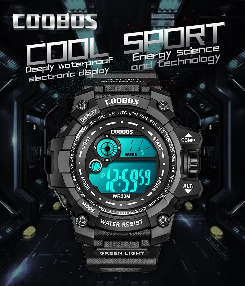 Top Sport Watches Mens 2022 Luxury Multifunction Luminous Men Digital Watch Military Waterproof Clock Gift New Reloj Para Hombre