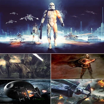 

Diamond Painting Movie Star War Mosaic Embroidery Full Square/Round Drill Diy Cross Stitch Home Decoration Art Diamond Paintings