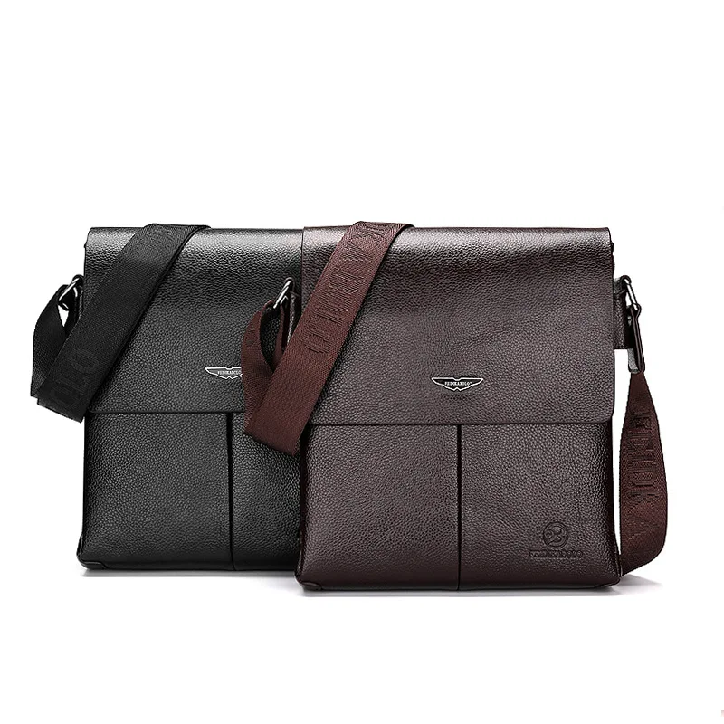 

Send Handbag Genuine Product Men's Bag Korean-style MEN'S Single-shoulder Bag Shoulder Business Document Leather Bag Trend Verti