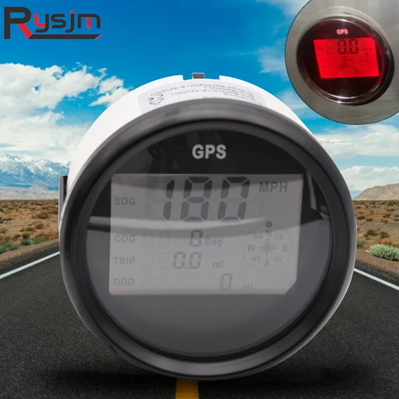 Цифровой GPS Спидометр для мотоцикла автомобильный одометр 85 мм 0 ~ 999 миль/ч