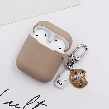 

Bluetooth Earphone Case for AirPods 2 Cute Silicone cover Case for Airpods Accessories cartoon 3D Design with Ring strap