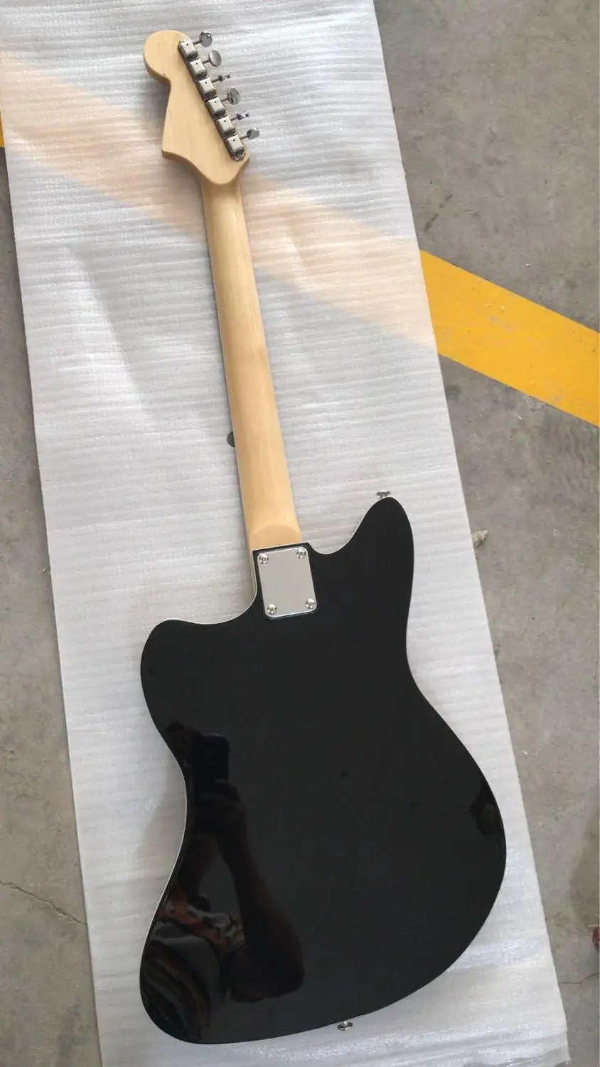 Оптовая продажа гитара New Custom Jaguar Electric Guitar 3 звукоснимателя в черном цвете
