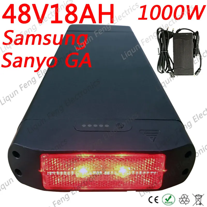 Литиевая батарея для электровелосипеда SAMSUNG/ SANYO 48 В 18 Ач|Батарея