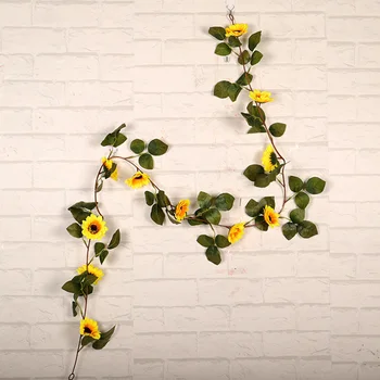 

Decor Simulation Rattan Decoration Christmas 180cm Artificial Sunflower