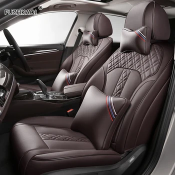 

FUZHKAQI Custom Leather car seat cover For JEEP Compass Wrangler Patriot Cherokee Grand Cherokee Commander Renegade car sears