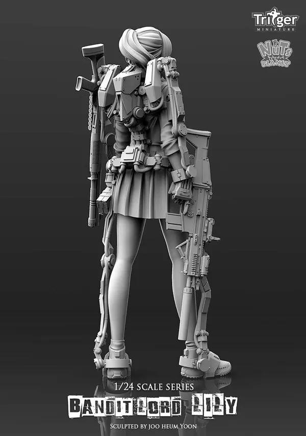 [Loong Way Miniatures] Nuts Planet Bandit Lord Lily 75 мм