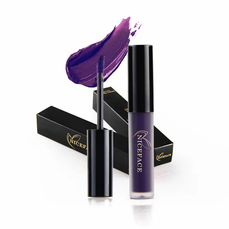9 Color Liquid Lipstick Waterproof Long Lasting Cosmetic Black Blue Purple Green Matte Make Up Lip Gloss Makeup Nude Lipstick 5