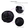 DIANQI natural hair chignon heat resistant synthetic donut straight hair bread pad popular high side bun updos trends for hair ► Photo 2/6