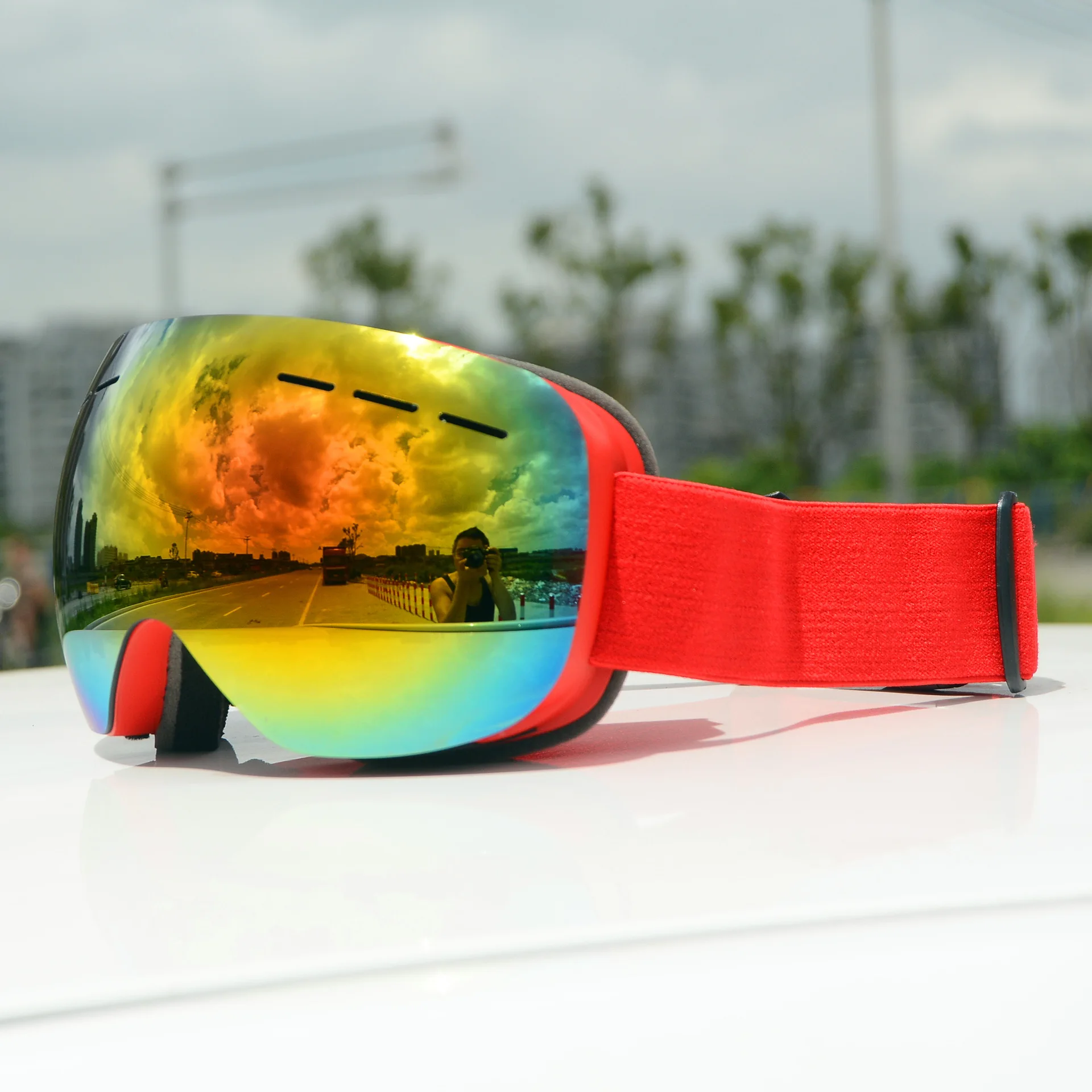 Venta caliente Gafas de esquí cortaviento para hombre y mujer, lentes de esquí antiniebla de doble capa, para esquí y Snowboard, para invierno 9gL9ykAdd