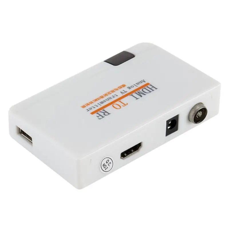 HDMI к радиочастотному коаксиальному конвертеру с пультом дистанционного управления EU/UK/US